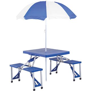 Folding Table/Umbrella   Blue