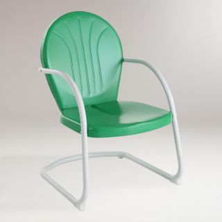 Green Durresi Metal Chair   World Market
