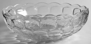 Federal Glass  Yorktown (Colonial) Salad Bowl   Clear, Pressed Oval Design, 1960
