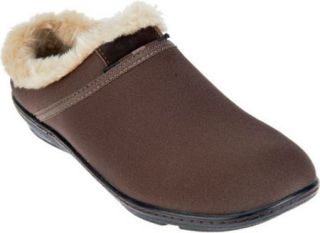 Womens Aetrex Cocoberry Furry Clog   Cocoberry Slippers
