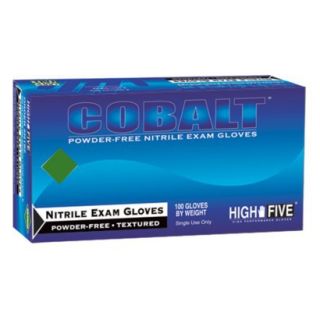 High Five Cobalt Nitrile Exam Gloves   Blue (L)