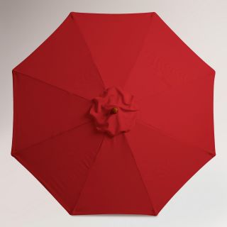 9 Pompeian Red Umbrella Canopy   World Market