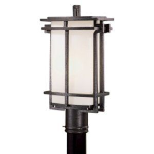 The Great Outdoors TGO 72016 A173 PL Lugarno Square 1 Light Post Mount