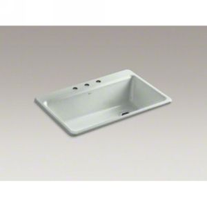 Kohler K 5871 3A2 FF Riverby Riverby® Single Bowl Top Mount Kitchen Sink with Ac