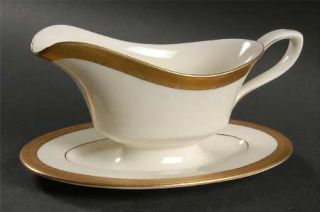 Royal Worcester Durham Gravy Boat with Attached Underplate, Fine China Dinnerwar