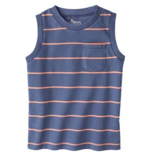 Circo Infant Toddler Boys Striped Muscle Tee   Indie Blue 5T