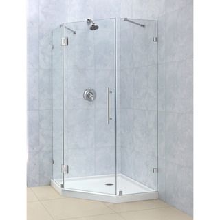 Dreamline Prismlux 36 5/16 X 36 5/16 Frameless Hinged Shower Enclosure (Tempered glass, aluminumOptional SlimLine shower base available Intended use IndoorTempered glass ANSI certifiedAssembly requiredProduct Warranty Limited 5 (five) year manufacturer 
