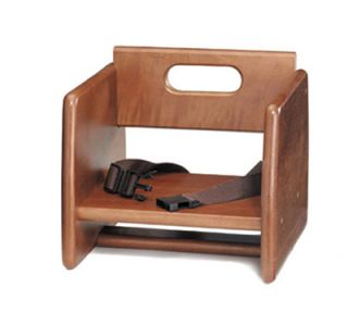 Tablecraft Wood Booster Seat, 11 3/4 x 12 x 10 3/4 in, Walnut Finish
