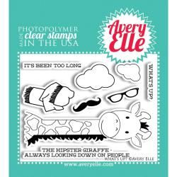 Avery Elle Clear Stamp Set 4 X3   Whats Up