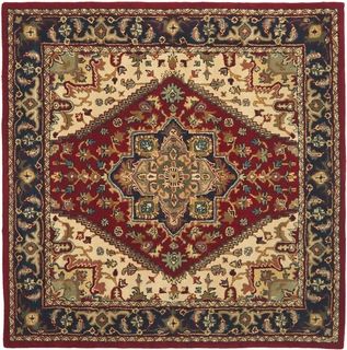 Safavieh Hand made Heritage Red Wool Rug (4 Square)