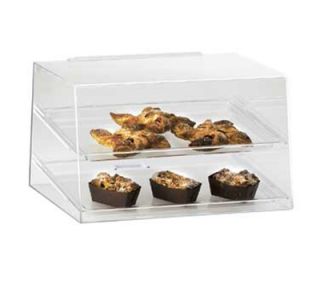 Cal Mil Countertop Display Case w/ Rear Door & (2) 13 x 18 in Trays, Clear