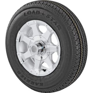 Martin Aluminum Contemporary 7 Spoke Trailer Tire & Assembly, ST175/80D 13