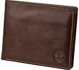 Mens Timberland Pull Up Passcase   Brown Small Leather