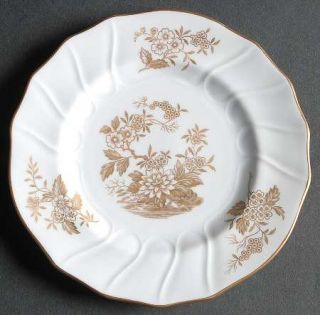 Spode Louvain Bread & Butter Plate, Fine China Dinnerware   Gold Flowers And Lea