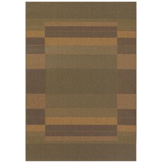 Five Seasons Rehoboth/ Green natural Area Rug (86 X 13) (GreenSecondary colors NaturalPattern GeometricTip We recommend the use of a non skid pad to keep the rug in place on smooth surfaces.All rug sizes are approximate. Due to the difference of monito