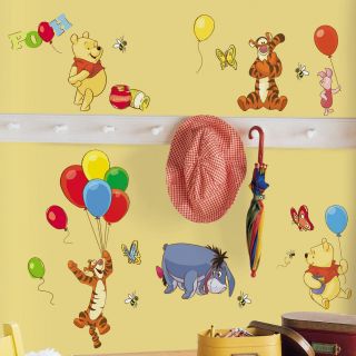 Pooh and Friends Peel and Stick Wall Decals