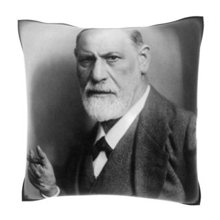Sigmund Freud Life Magazine 18 inch Velour Throw Pillow
