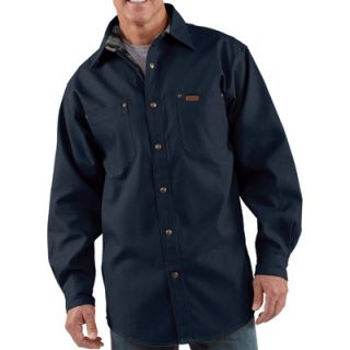 Carhartt Canvas Shirt Jacket   Midnight, 2XL, Tall Style, Model# S296