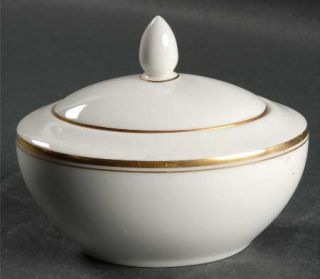 Royal Doulton Oxford Gold Sugar Bowl & Lid, Fine China Dinnerware   Warwick, Gol