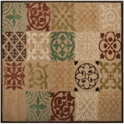 Woven Equinox Natural Essential Indoor/outdoor Moroccan Tile Rug (76 Square)