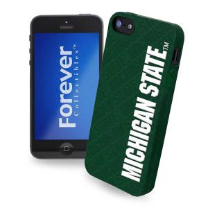 Michigan State Spartans Forever Collectibles IPHONE 5 CASE SILICONE LOGO