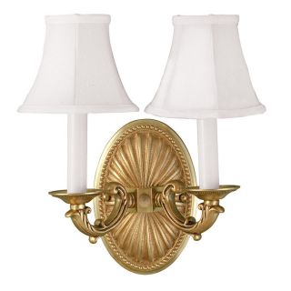 World Imports 2 light French Gold Wall Sconce