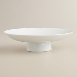 9.5 White Pedestal Bowl   World Market