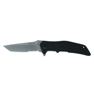 Kershaw Rj Ll Serrated Knife (BlackBlade materials Stainless SteelHandle materials G10 steelBlade length 3.13 inchesHandle length 4 inchesWeight 0.21Dimensions 7.13 inches x 4.9 inches x 1.4 inchesBefore purchasing this product, please familiarize y