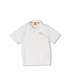 PUMA Golf Kids Solid Tech Polo Boys Short Sleeve Pullover (White)