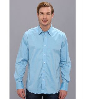 Report Collection L/S Chambray Island Wash Mens Long Sleeve Button Up (Blue)