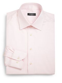  Collection Solid Cotton Twill Dress Shirt
