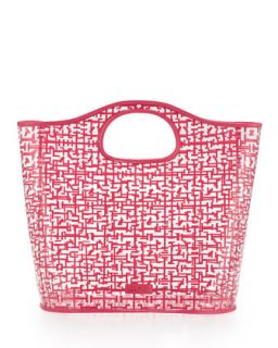 Madison Logo Maze Print Tote Bag, Pink