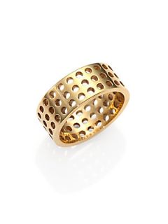 Kelly Wearstler Perforated Ring   Gold