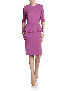 Wool Jersey Peplum Dress   Blossom