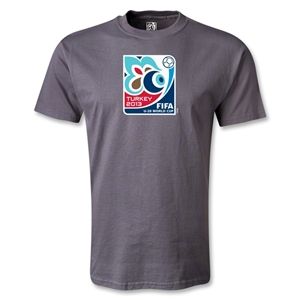 FIFA U 20 World Cup Turkey 2013 Emblem T Shirt (Dark Gray)