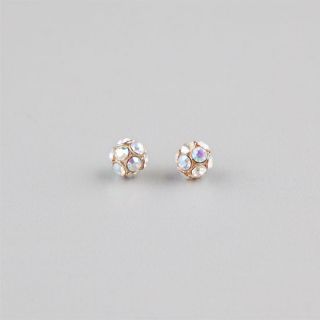 Abalone Fireball Post Earrings Gold One Size For Women 228849621