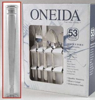 Oneida Sunnybrook (Stainless) 53 Piece Set   Stnls,18/0 Chrome, Glossy, Bands At