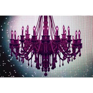 Fluorescent Palace Cosmic Glitter Canvas Art FP135 Size 24 H x 36 W x 2 D