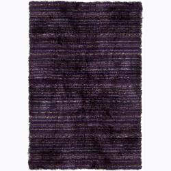 Handwoven Striped Multicolor Mandara Shag Rug (5 X 76) (Black, brown, beigePattern Shag Tip We recommend the use of a  non skid pad to keep the rug in place on smooth surfaces. All rug sizes are approximate. Due to the difference of monitor colors, some
