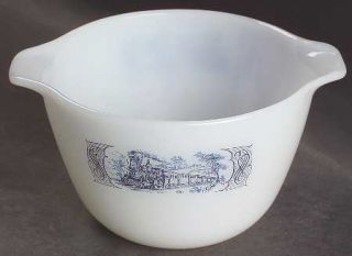 Royal (USA) Currier & Ives Blue 1 Qt Ovenware Mixing Bowl, Fine China Dinnerware