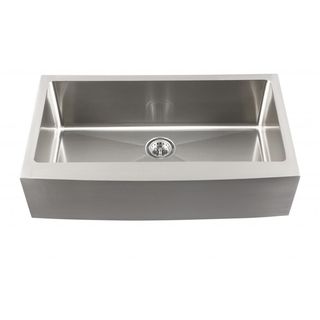 Schon Undermount 16 gauge Stainless Steel Apron Front Single Bowl Kitchen Sink