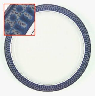 Mikasa Aztec Blue Dinner Plate, Fine China Dinnerware   PotterS Touch,Blue,Gray