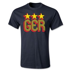 Who Are Ya Designs German Stars T Shirt (Black)