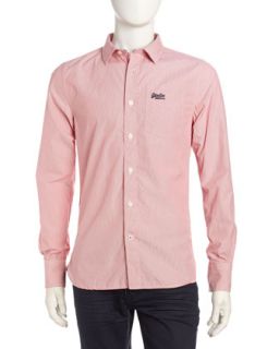 Premium Micro Check Sport Shirt, Pink