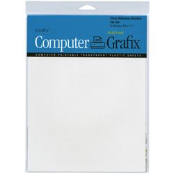 Computer Grafix 8.5x11 inch Ink Jet Adhesive Film Sheets (pack Of 6)