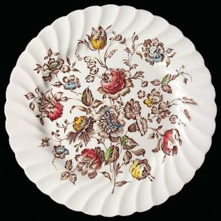 Johnson Brothers Staffordshire Bouquet Brown/Multicolor Salad Plate, Fine China