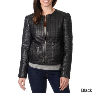 Whetblu Womens Quilted Genuine Leather Jacket