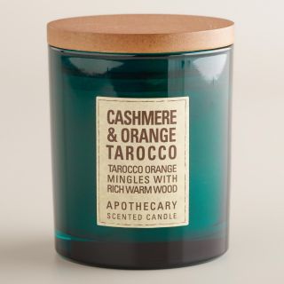 Cashmere and Tarrocco Orange Apothecary Candle   World Market