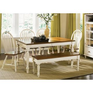 Liberty Furniture Low Country Sand Rectangle Leg Dining Table Multicolor   79 