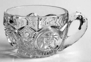 Ripley Iverna Punch Cup   Pressed Glass, Heartand Star Design